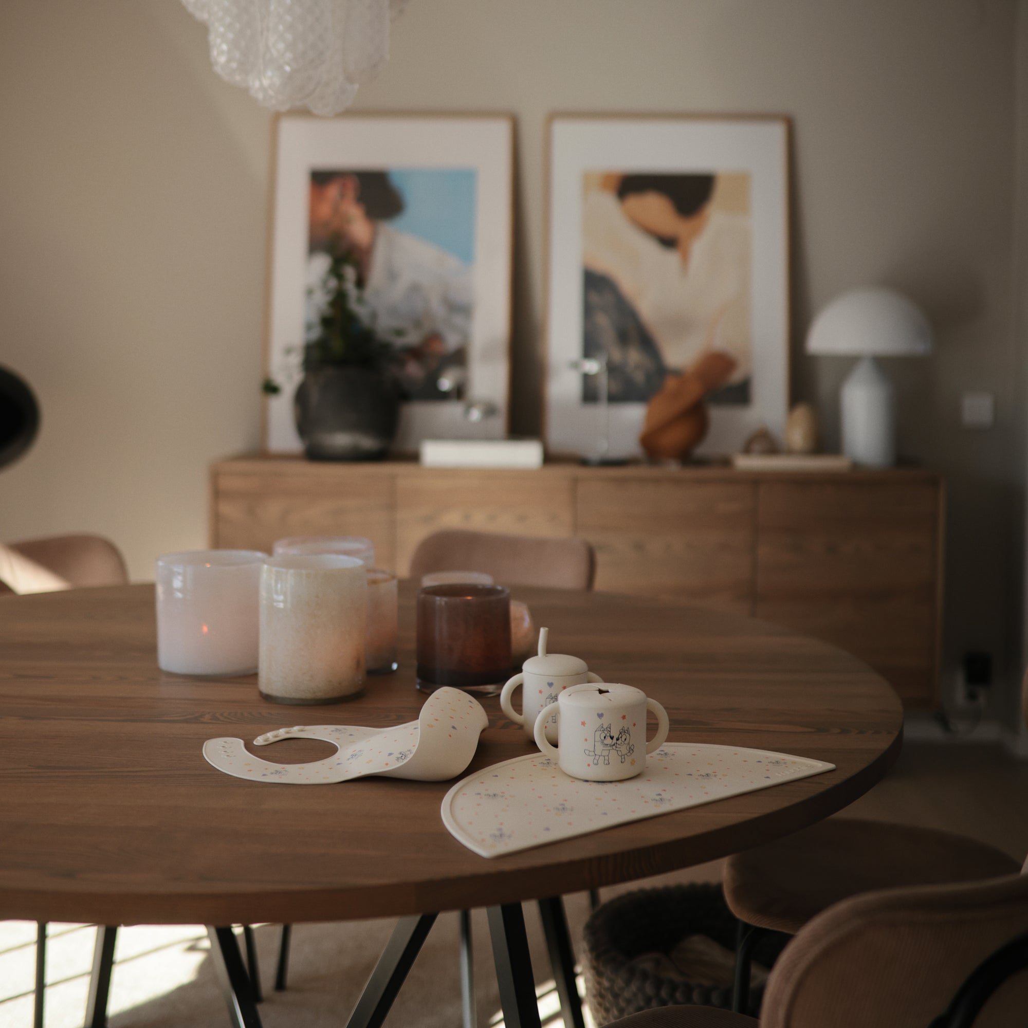 Bluey x Mushie Silicone Baby Bib