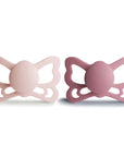 FRIGG Butterfly Anatomical Silicone Pacifier 2-Pack (6-18 Months)