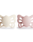 FRIGG Butterfly Anatomical Silicone Pacifier 2-Pack (0-6 Months)