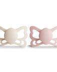 FRIGG Butterfly Anatomical Silicone Pacifier 2-Pack (6-18 Months)