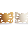 FRIGG Butterfly Anatomical Silicone Pacifier 2-Pack (0-6 Months)