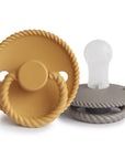 FRIGG Rope Silicone Pacifier 2-Pack