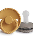 FRIGG Rope Silicone Pacifier 2-Pack