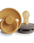 FRIGG Rope Natural Rubber Pacifier 2-Pack