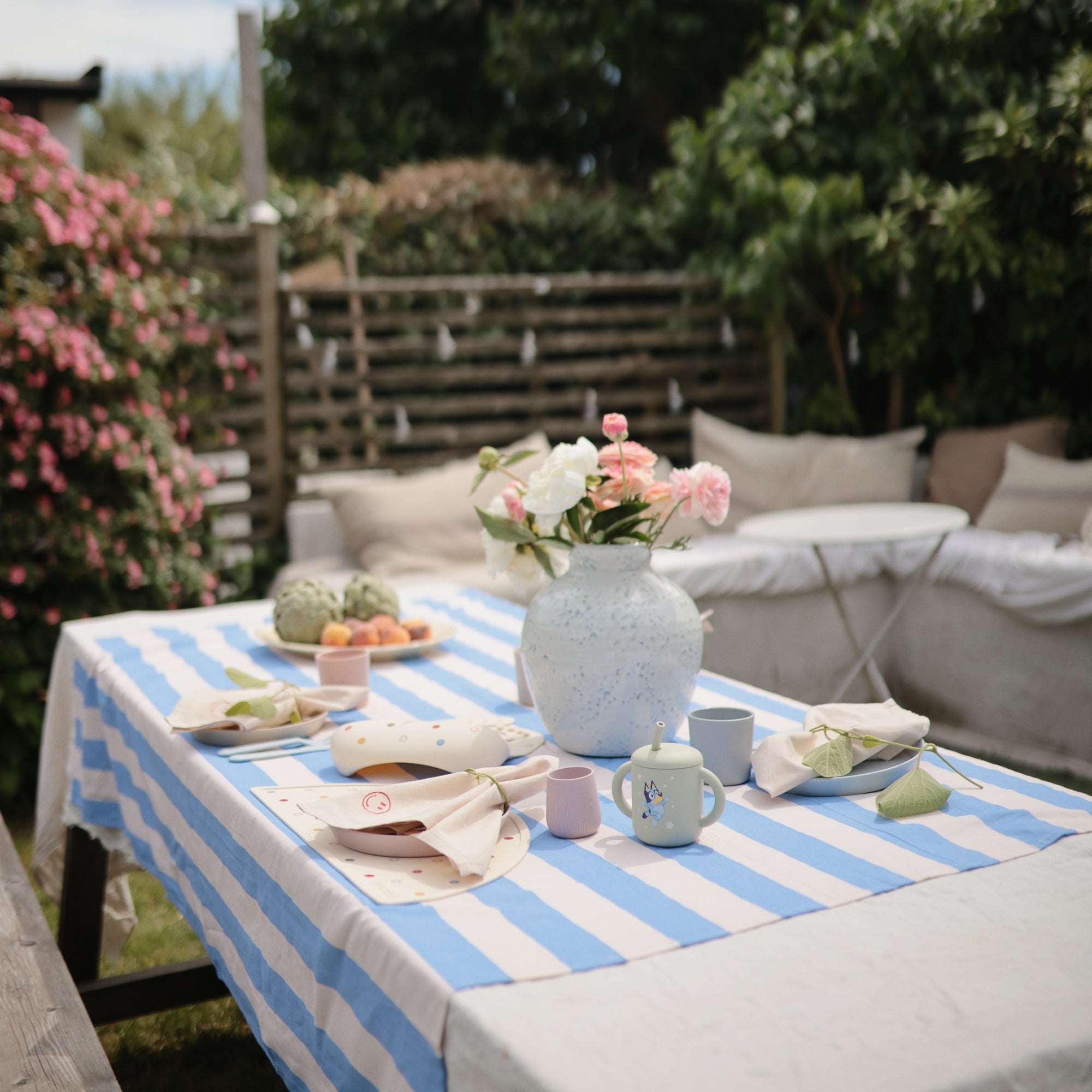 Bluey x Mushie Silicone Training Cup + Straw