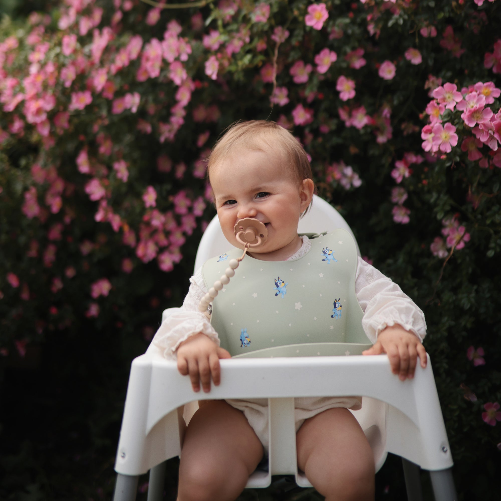 Bluey x Mushie Silicone Baby Bib