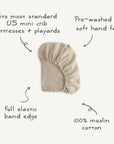 Mini Muslin Crib Sheet