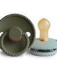 FRIGG Rope Natural Rubber Pacifier 2-Pack
