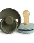 FRIGG Rope Natural Rubber Pacifier 2-Pack