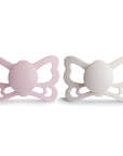 FRIGG Butterfly Anatomical Silicone Pacifier 2-Pack (6-18 Months)