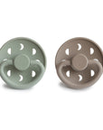 FRIGG Moon Silicone Pacifier 2-Pack