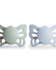 FRIGG Butterfly Anatomical Silicone Pacifier 2-Pack (0-6 Months)