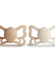 FRIGG Butterfly Anatomical Silicone Pacifier 2-Pack (6-18 Months)