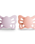 FRIGG Butterfly Anatomical Silicone Pacifier 2-Pack (0-6 Months)