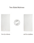Babyletto Pure Core Crib Mattress w/ Hybrid Quilted Waterproof Cover (2-Stage)