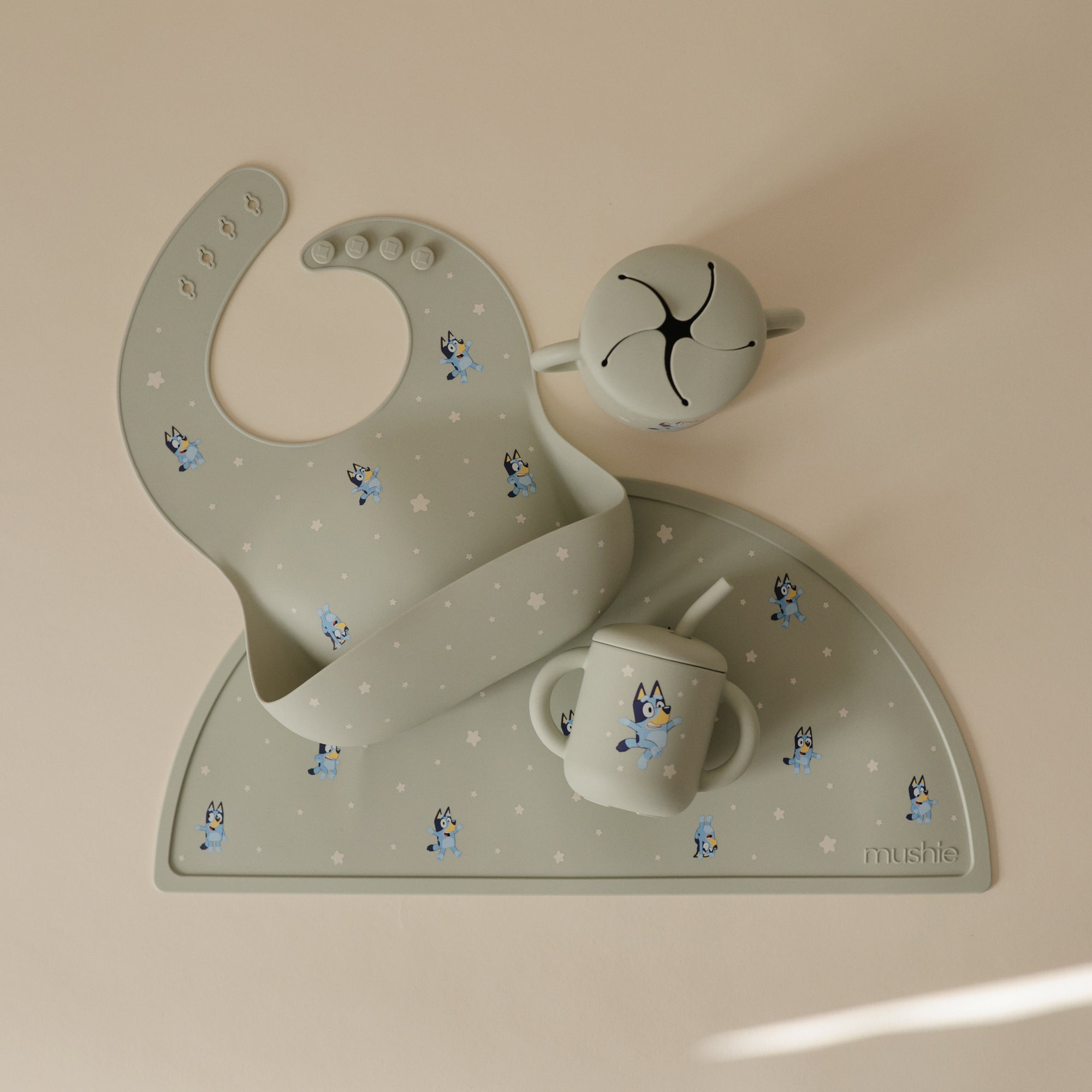 Bluey x Mushie Silicone Training Cup + Straw