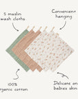 Muslin Cotton Washcloth