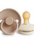 FRIGG Rope Natural Rubber Pacifier 2-Pack