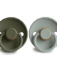 FRIGG Rope Natural Rubber Pacifier 2-Pack