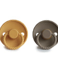 FRIGG Rope Natural Rubber Pacifier 2-Pack