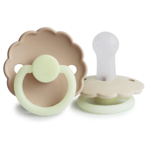 FRIGG Daisy Night Silicone Pacifier 2-Pack