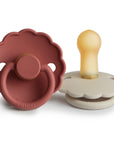 FRIGG Daisy Natural Rubber Pacifier 2-Pack