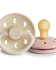 FRIGG Moon Natural Rubber Pacifier 2-Pack