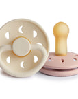 FRIGG Moon Natural Rubber Pacifier 2-Pack