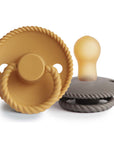 FRIGG Rope Natural Rubber Pacifier 2-Pack