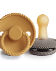 FRIGG Rope Natural Rubber Pacifier 2-Pack