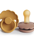FRIGG Daisy Natural Rubber Pacifier 2-Pack