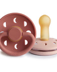 FRIGG Moon Natural Rubber Pacifier 2-Pack