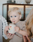 Silicone Training Cup + Straw