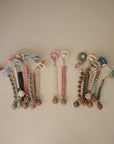 Linen Pacifier Clip 2-Pack