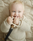 Linen Pacifier Clip 2-Pack