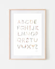 Alphabet Floral Poster