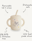 Bluey x Mushie Silicone Training Cup + Straw