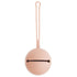 The mushie Silicone Pacifier Case is a round, light pink holder with a long looped handle and horizontal slit opening—perfect for keeping your baby’s pacifiers clean and accessible.