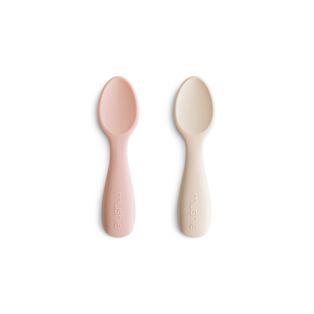 2pcs/pack Silicone Baby Feeding Spoon, Soft Tip Spoon For Training And  Teething, With Suction Cup For Self-feeding