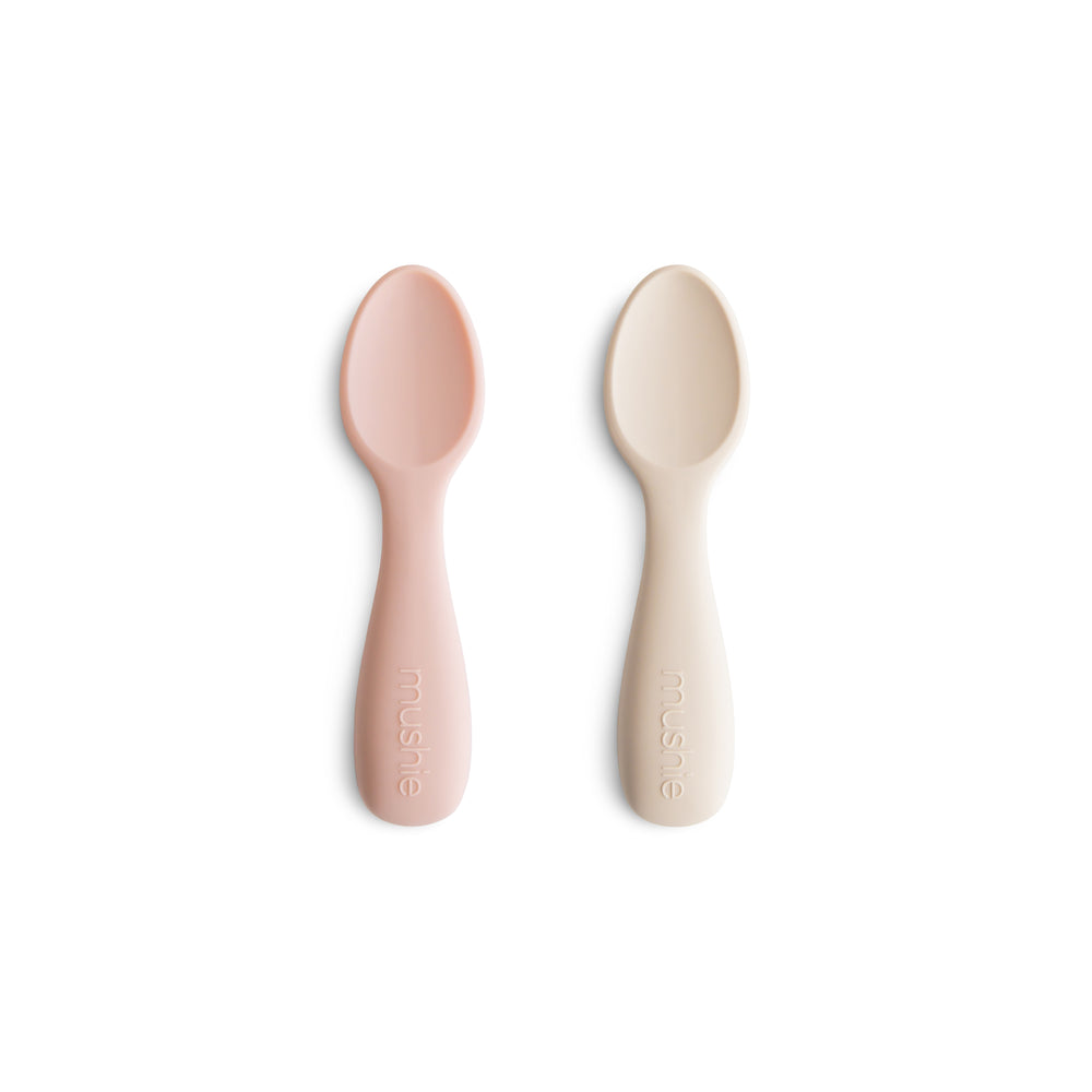 Mushie Silicone Feeding Spoons, 2-Pack – Happyness