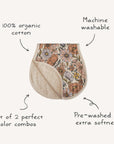 Organic Cotton Muslin Burp Cloth 2-Pack
