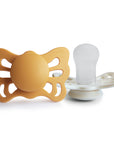 FRIGG Butterfly Anatomical Silicone Pacifier 2-Pack (0-6 Months)