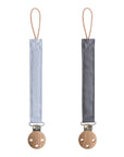 Linen Pacifier Clip 2-Pack