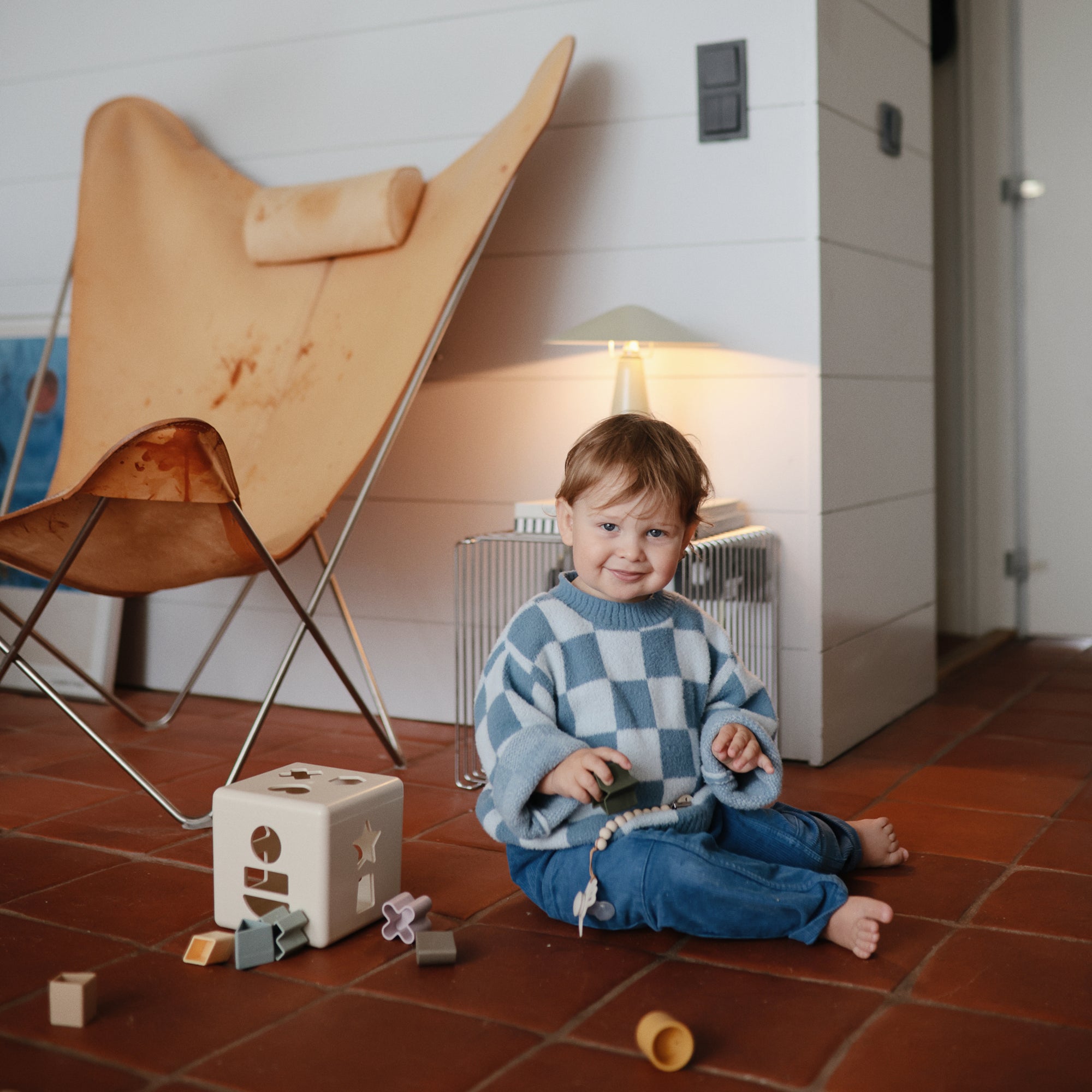 Mushie Baby Shape Sorting Box Mushie baby shape sorting box