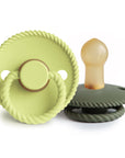 FRIGG Rope Natural Rubber Pacifier 2-Pack