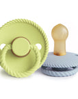 FRIGG Rope Natural Rubber Pacifier 2-Pack