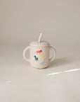 Silicone Training Cup + Straw
