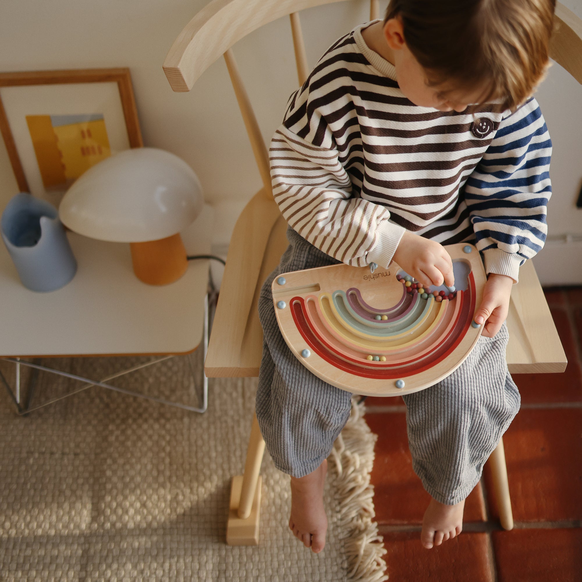 Wooden Magnetic Rainbow Maze