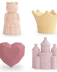 Princess Mold Free Bath Play Set - 4 Pack