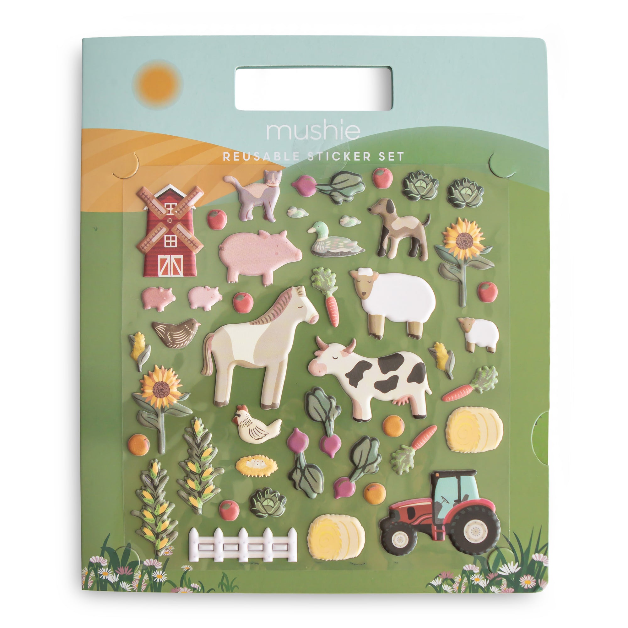 Farm Sticker Scence Reusable Sticker Set – Mushie